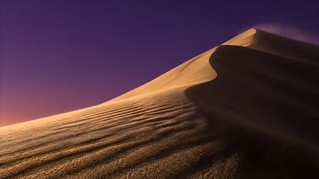 abstracto-smooth-sand-dune-dusk