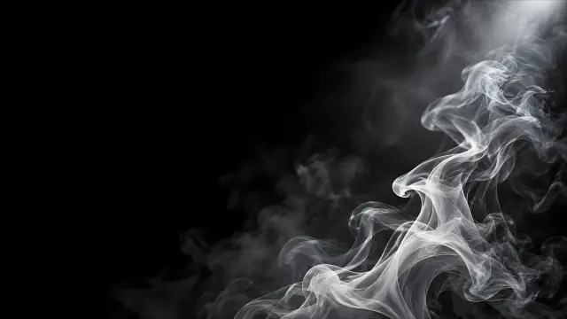 Fondo de pantalla abstracto de humo blanco y negro
