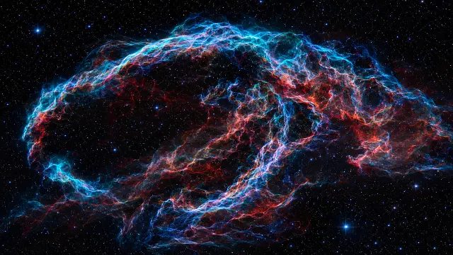 Nebulosa cósmica en el espacio profundo vibrante