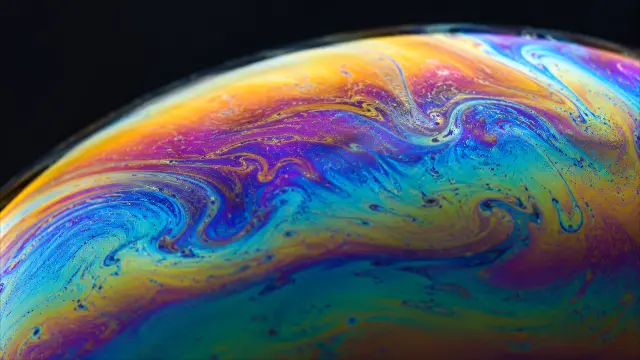 Abstracción de colores fluidos vibrantes