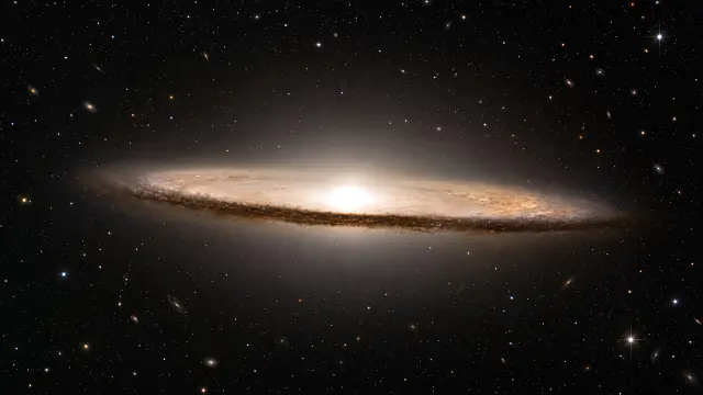 Galaxia espiral en el espacio profundo